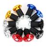 2Pcs CNC Motorcycle Handlebar Grips Bar End Cap Plugs Slider Aluminum for 16-18mm Motorbike Handle