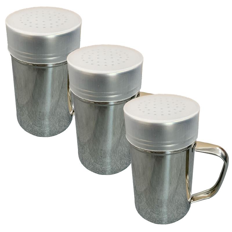 1Pcs Kitchen Tool With Handle Shaker Pepper Sugar Salt Stainless Steel Dispenser