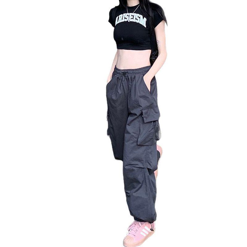 2023 Women's American-Style Wide-Leg Banana Pants for Spring & Autumn - Hip Hop Jazz Dance Casual Overalls
