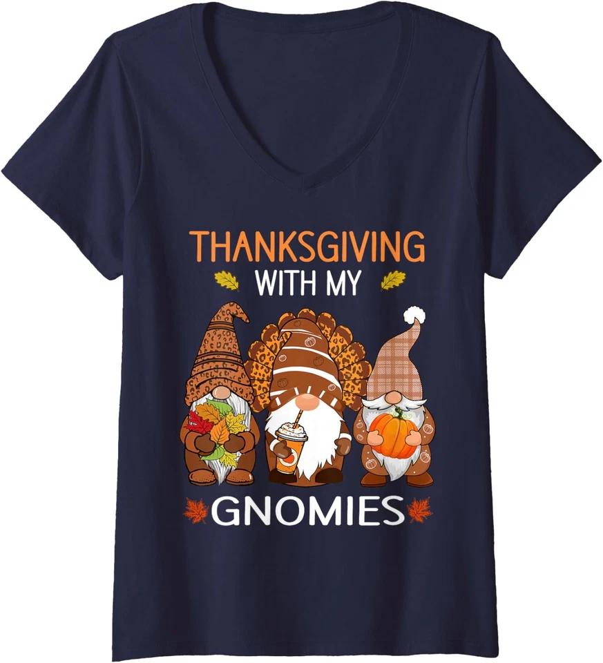 Мем День благодарения Индейка Смешной праздничный дизайн Женская футболка с круглым вырезом 4XL