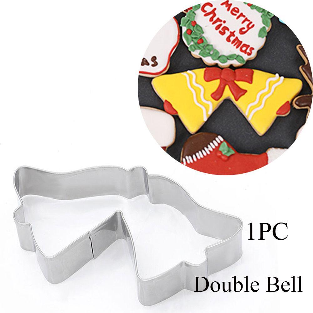 1/2PCS Gingerbread Man Santa Claus Snowflake Elk Christmas Cookie Cutter Cake Mould Baking Tool Biscuit Mold