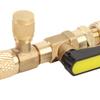 Valve Core Removal Installation Tool Kit with Adapter 10 Valve Cores and Stem for R22 R12 R407 R410 R404 R32 Refrigerants
