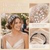 Rhinestone Wedding Hair Accessories Leaf Design Bridal Headband Bridal Headpiece  For Women