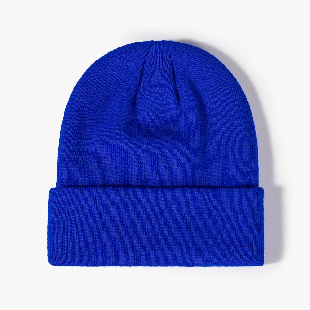 Knitted Beanie Cap Winter Accessories Multicolored Beanies Custom Embroidery Acrylic Fashion Skullies Hats Winter Knitted Hat
