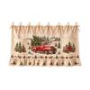 Christmas Kitchen Tie-Waist Half Oven Cover for Holiday Cooking