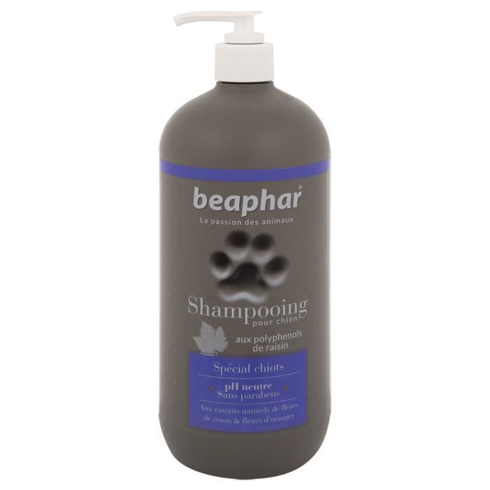 Shampoing - BEAPHAR - Spécial Chiots - 750ML - PH Neutre - Extraits Naturels