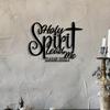 Metal Wall Art Abstract Holiday Decor Faith Sign for Home and Business