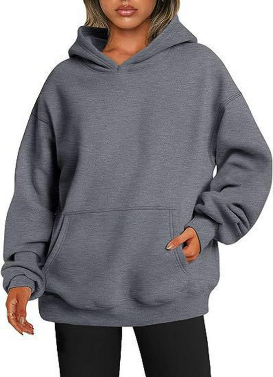 Winter 2025 Kapuzenpullover mit Fleece-Futter und überschnittenen Schultern - Europäischer & Amerikanischer Stil