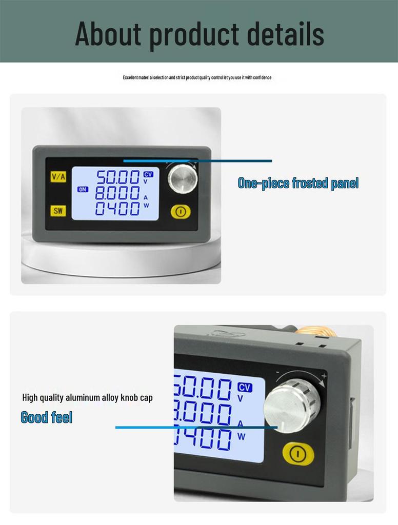 XinYi XY5008E CNC Adjustable DC Power Supply, 50V 8A 400W, Constant Voltage/Current, Step-Down Module