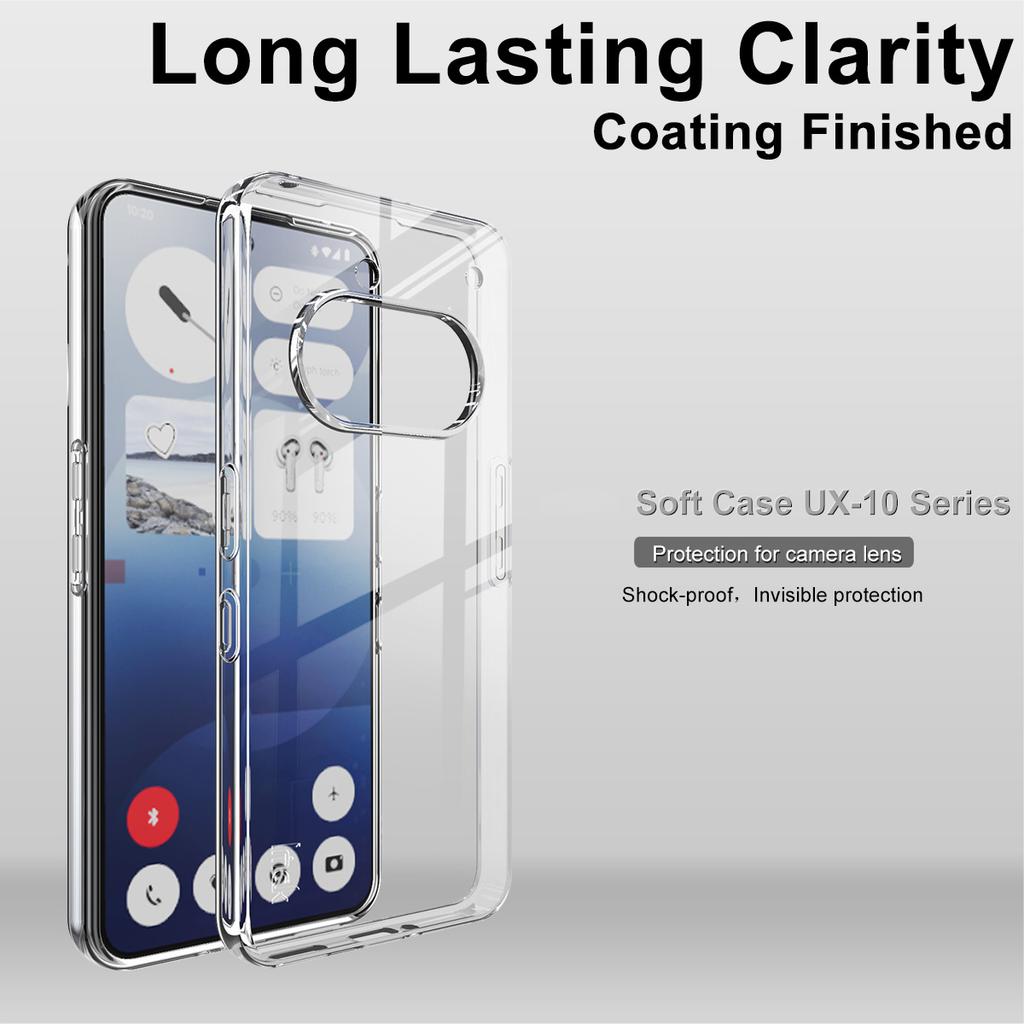 IMAK UX-10 Series For Nothing Phone (3a) Clear Phone Case Soft TPU Mobile Back Cover