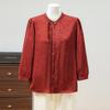 Mamas schicke Chiffon-Bluse mit sieben Ärmeln - Neuer Sommerstil 2026 für Frauen mittleren Alters