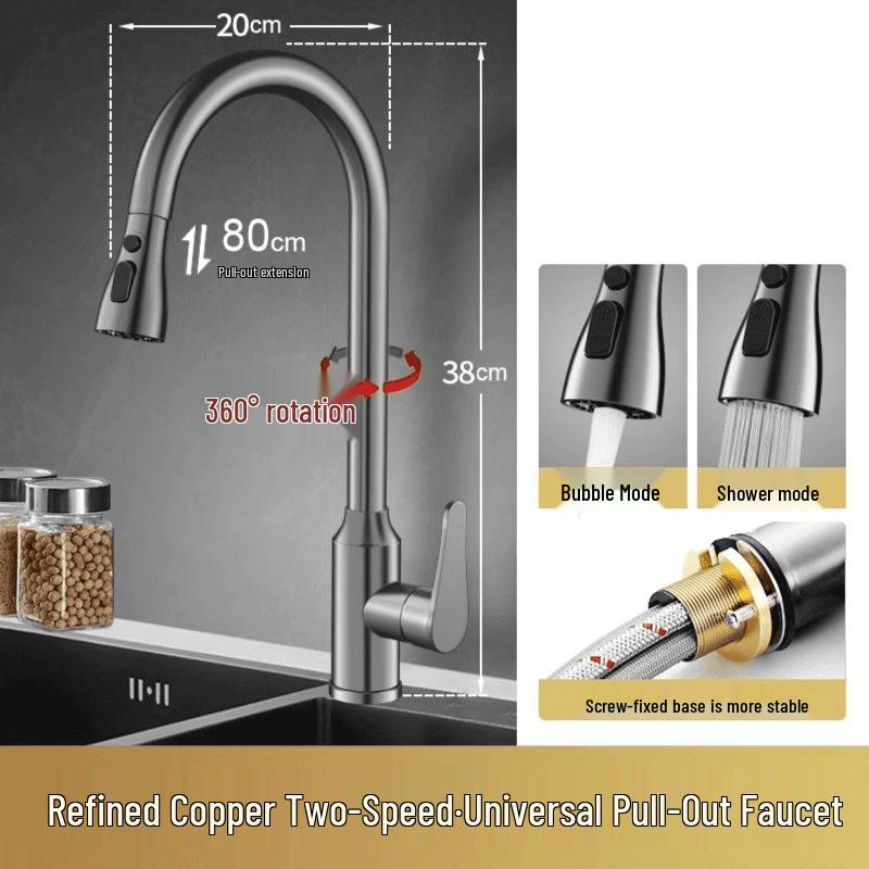 Handun Pull-Out Kitchen Faucet