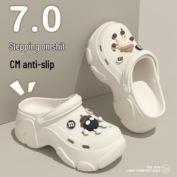 Women's Thick-Soled Height-Increasing Platform Beach Clog Sandals