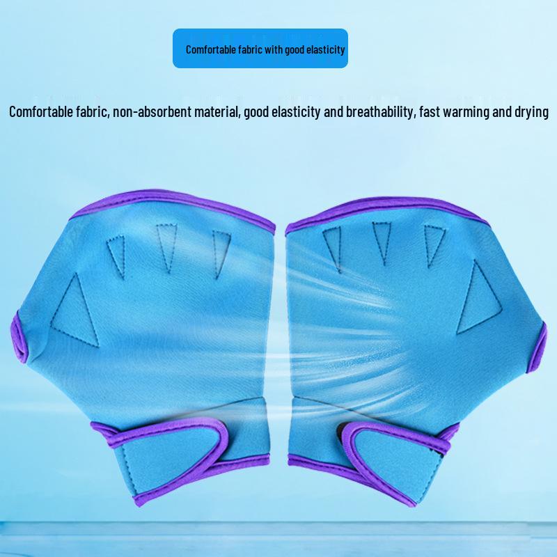 Adult & Child Swimming Hand Paddles - Duck Feet Design for Warm Diving