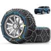 Correntes de Neve Fácil Instalação Correntes para Pneus, Ajuste com Um Puxão Correntes de Neve para Pneus de Serviço Pesado para Caminhonetes e SUVs Off-road, Pneu de Emergência