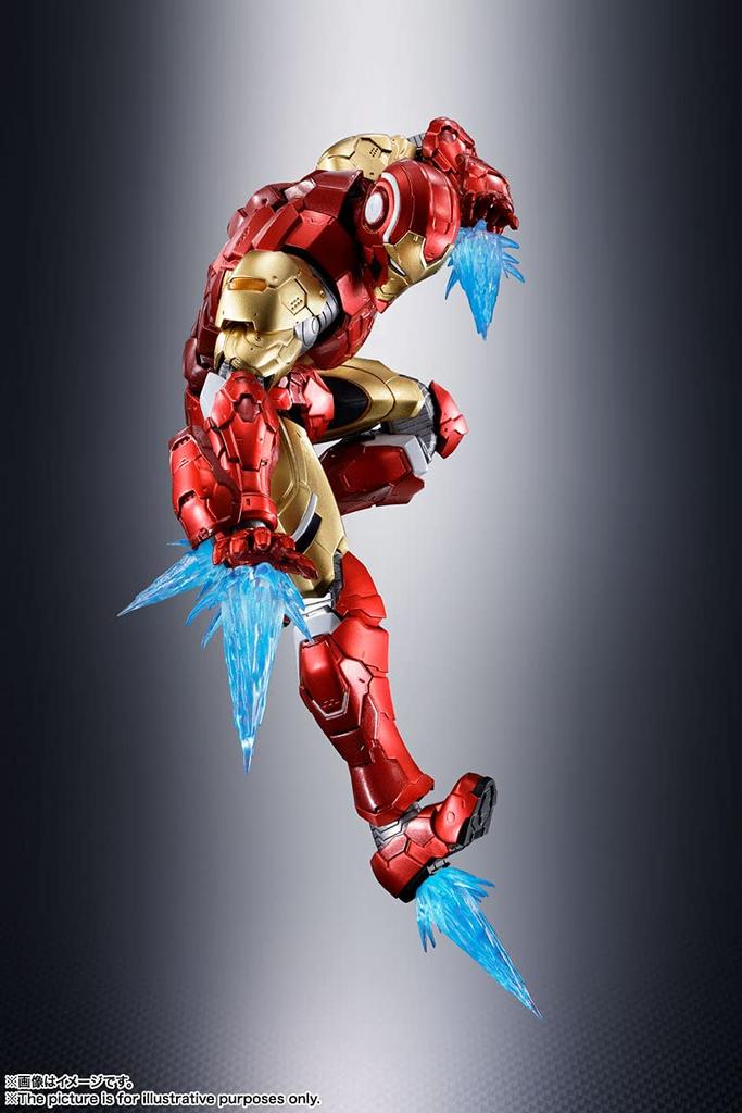 TAMASHII NATIONS Iron Man On 155mm Painted Movable Figure S.H.Figuarts (Tech Avengers) Approx. PVC&ABS&Diecast