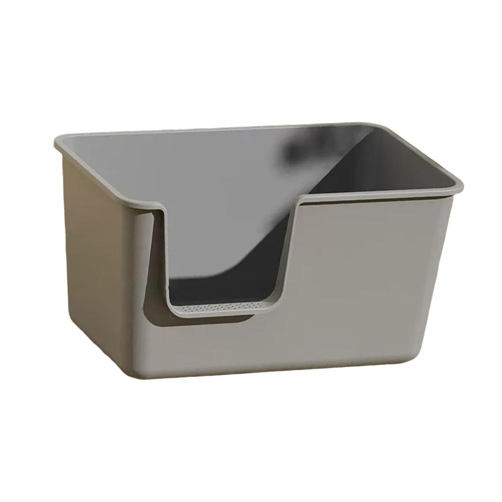 Open Top Cats Litter Box Easy To Cleaning Deep Loo Splashproof Cat Litter Tray Pet Litter Pan for Small Animals Kitten Hamsters