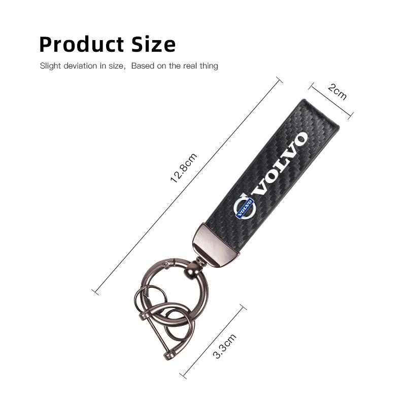 Fantastic Skin Feel Leather Metal Keychain Accessories For Volvo XC90 V90 V60 XC60 V40 S80 S60 S90 C40 XC40 V70 XC70 C30 C70