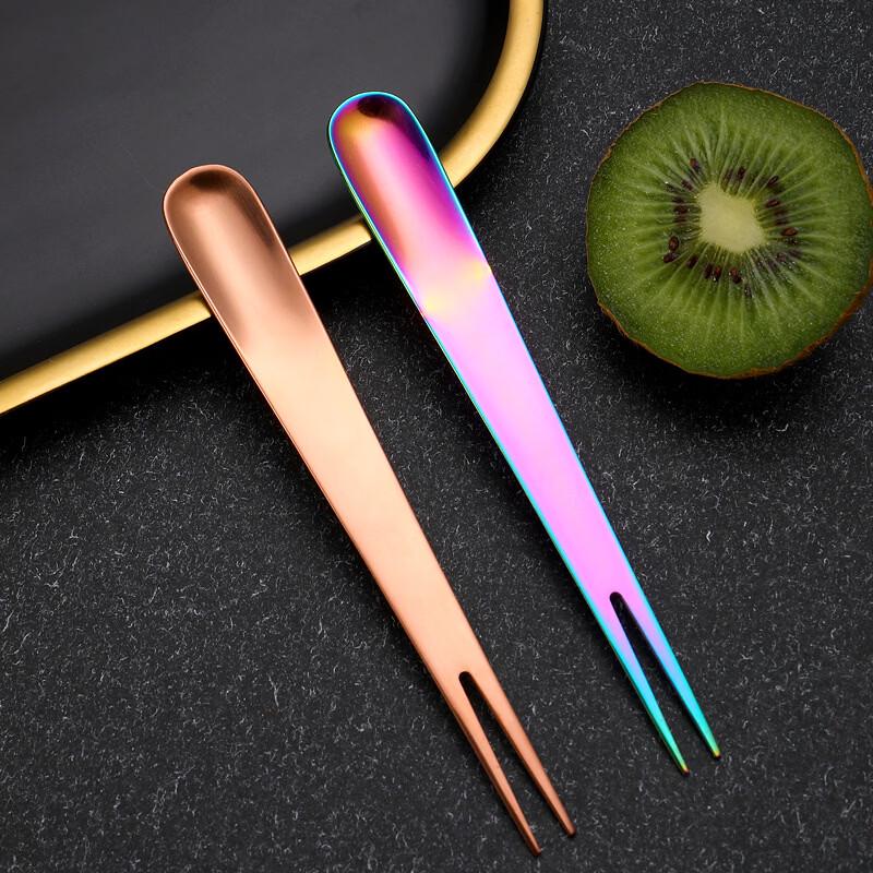 Ru Han Stainless Steel Fruit Spork Set