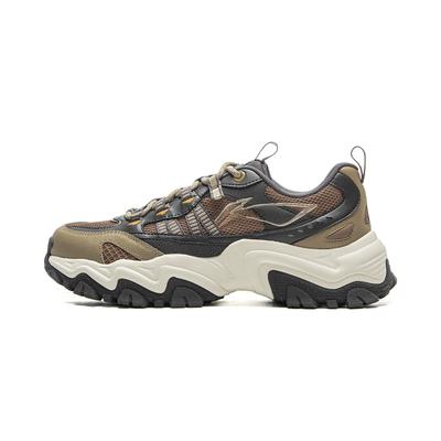 Li Ning Shan Xing Low Top Casual Shoes Men's Khaki Brown AGCV247-3
