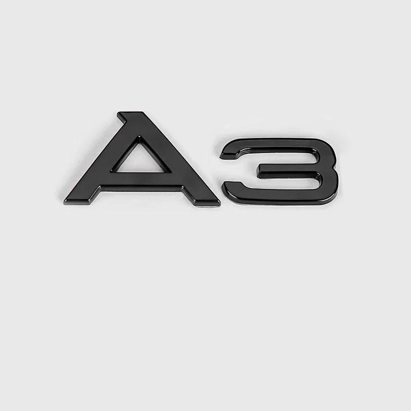 Car Hood Front Grill Badge for A A3 2010-2020 2020-2024 Rear Trunk Emblem Sticker Quattro Sline 35TFSI Replaced Accessories