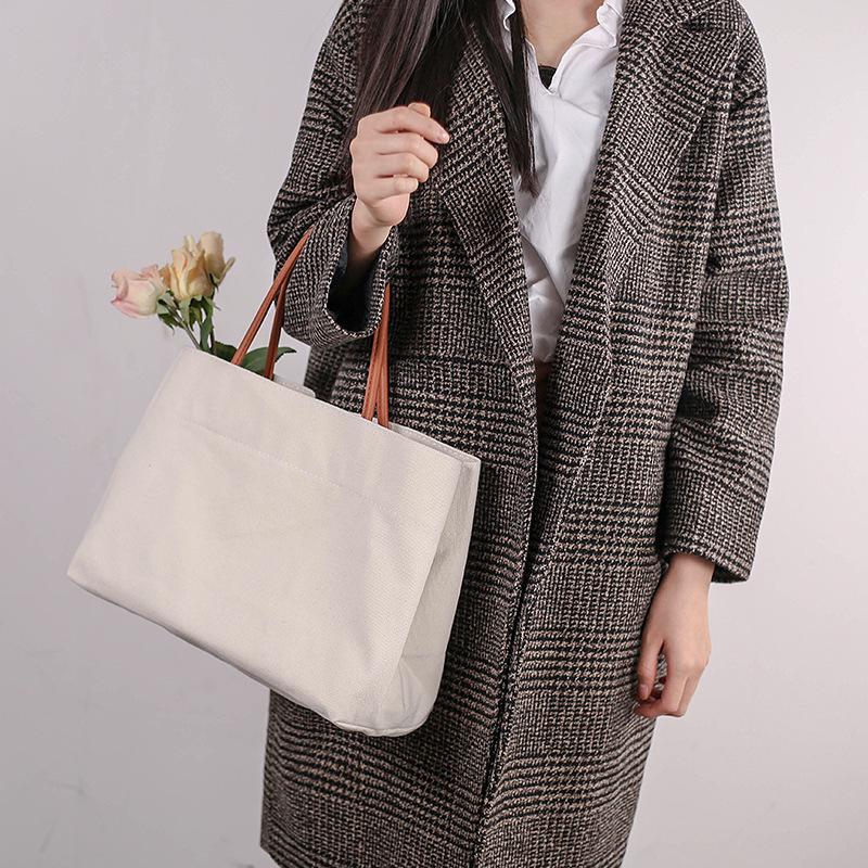 Women's Japanese Style Canvas Crossbody Tote - Large Capacity, Sporty, Casual & Trendy for Students and Commuters