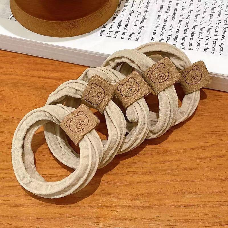 High-Elastic Bear Hair Ring Rubber Band - Exquisite Hair Accessories for Ladies & Girls (Korean Style)