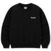 Seupeullaesikodeu Heavy Crew Neck Sweatshirt Black - Tennis Club Blue