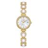 Women's Watch Small Quartz Waterproof Popular Stainless Steel Pearl Bracelet Thin Cute Sparkling Ladies Watch Design White Pink Gold Rose Gold