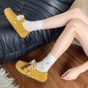 2025 New Women's Flat Shoes Round Toe Lace-up String Bead Shoes Women Leisure Retro Style One Kick Spring Autumn Single Shoes