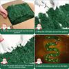 16.4FT/5M Christmas Garland with 100 LEDs Lights, Artificial Greeny Christmas Decorations Wreath for Fireplace Stair Front Door