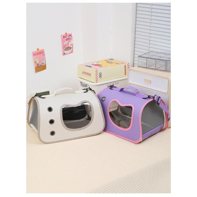 Pet Bag Outing Carrying Bag For Dogs And Cats Messenger Car Small Dog Breathable Large-capacity Side-opening Single-shoulder Cat Bag
