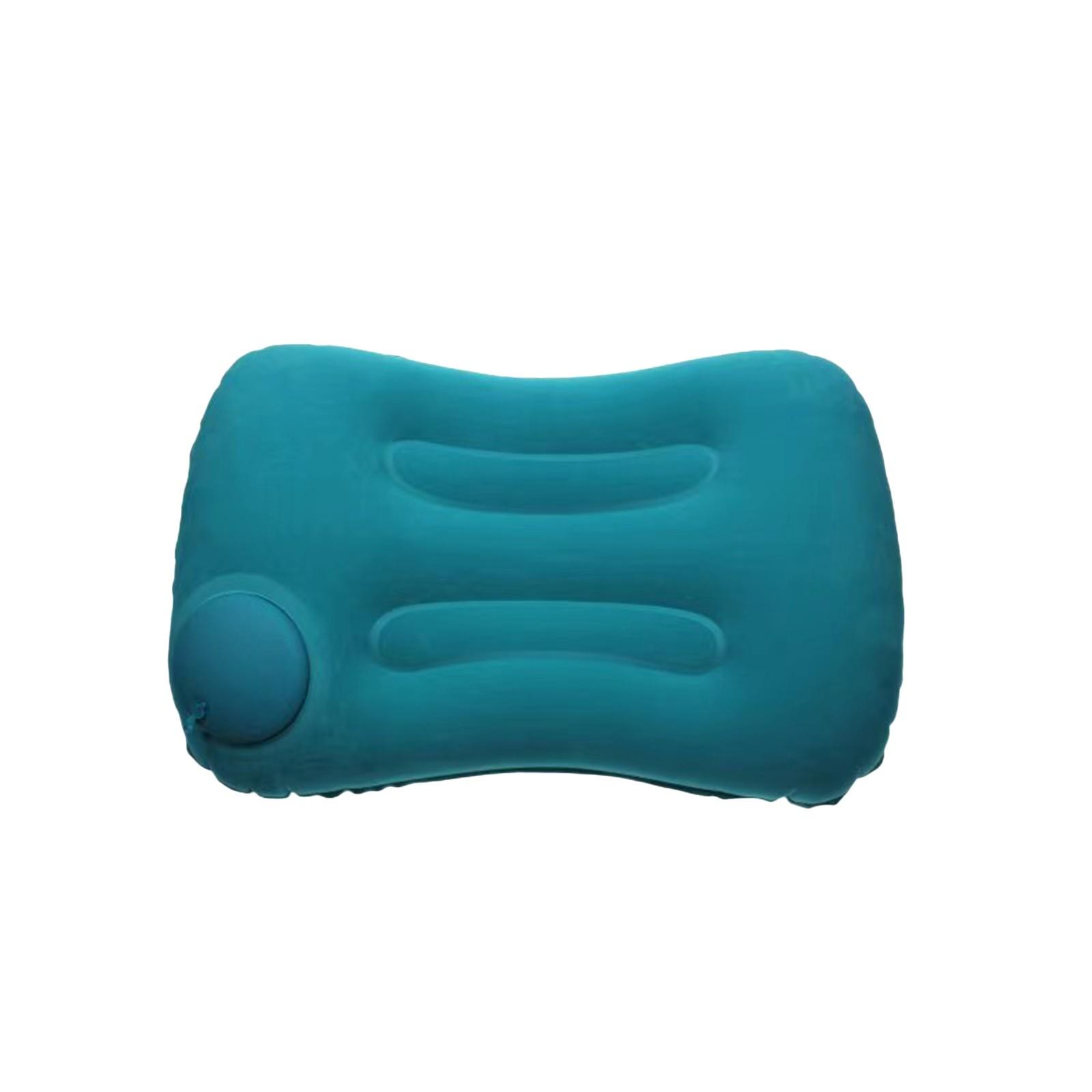 

Надувная подушка Портативная подушка для поддержки шеи Дорожная подушка Сжато-надувная подушка для самолета One Size синий