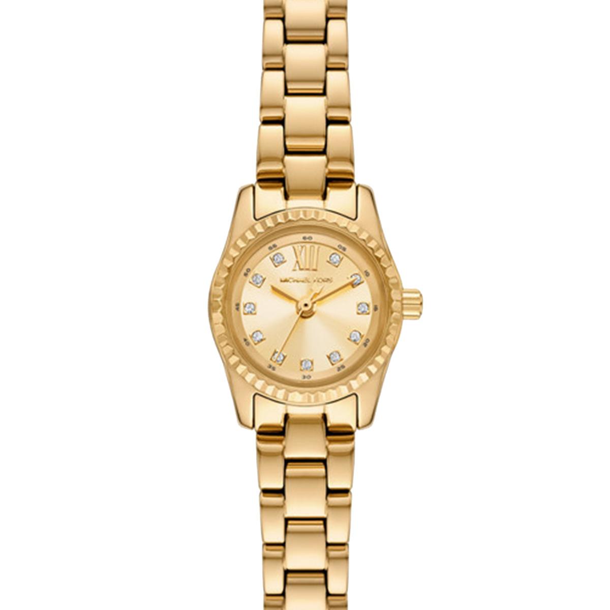Michael Kors Quartz Movement 19Mm Gold Dial Watch Compact Luxury Women watches MK4862 MK4862