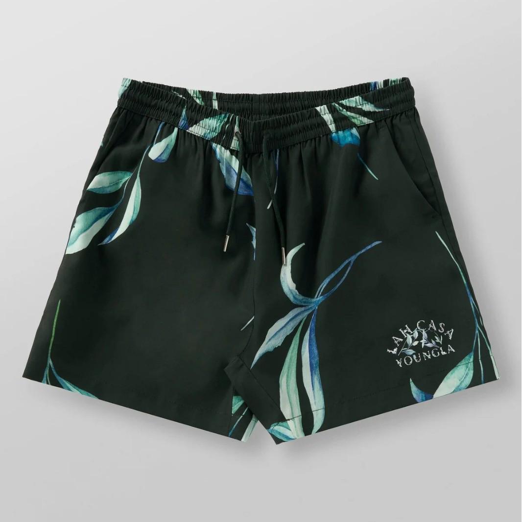 

Американские мужские спортивные шорты - Летние быстросохнущие, выше колена для бега и фитнеса, пляжная одежда 2XL зелёный