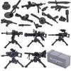 Military Building Set USA Army Figure Soldi Roadblock Sentry Post Mortar Sandbag Weapons Box 7061A Mini Brick Gift Toy K040