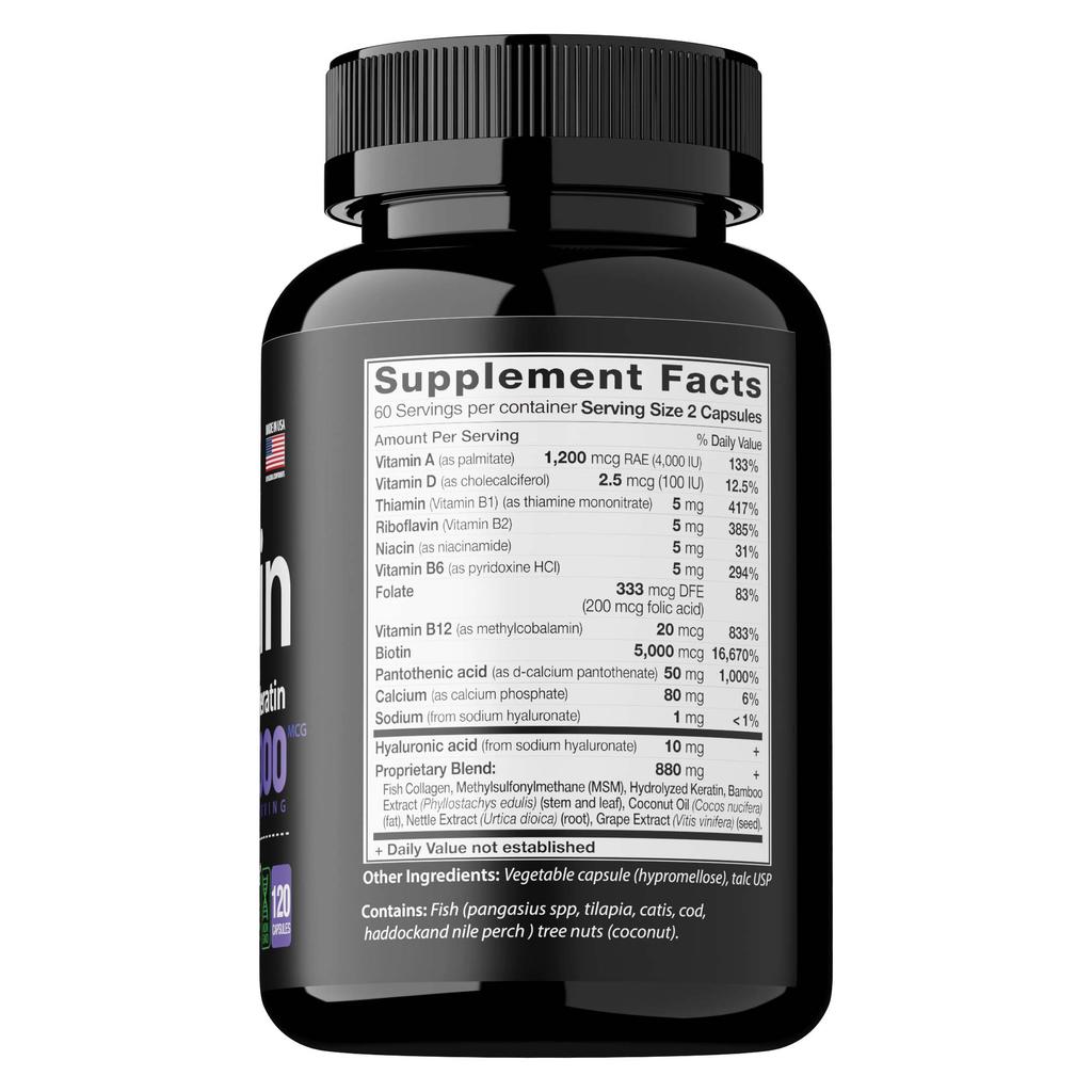 Coolkin Biotin Capsules Are Beneficial for Skin and Hair Health, Suitable for Both Men and Women, and Are Gentle and Easily Absorbed.