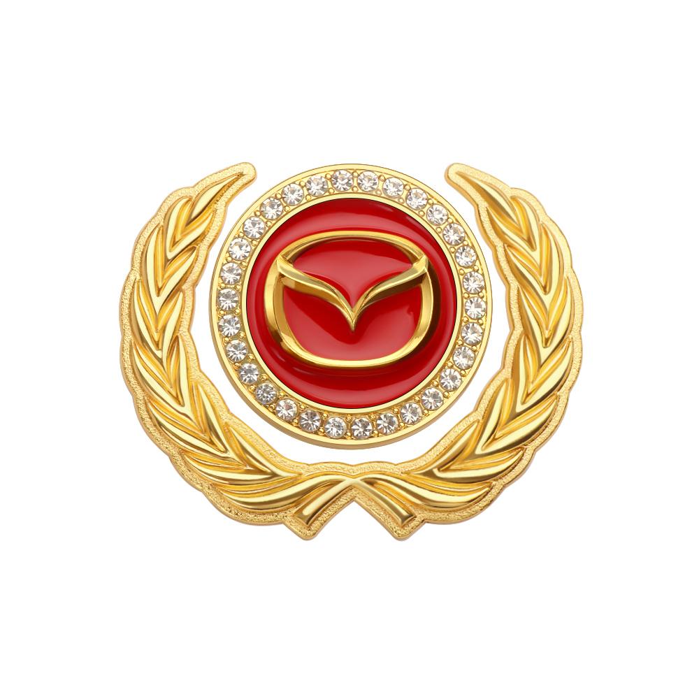 3D Metal Sticker Car Body Trunk Decoration Sticker Shield Shape Car Accessories For Mazda Axela CX-5 CX-3 CX-4 Demio MX3 CX9 323