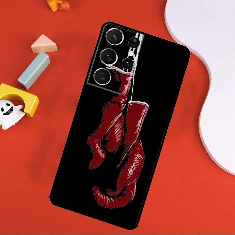 Boxing Gloves Phone Case For Samsung Galaxy S25 Ultra S24 Ultra S9 S10 S20 S21 S22 S24 Plus S23 FE Cover