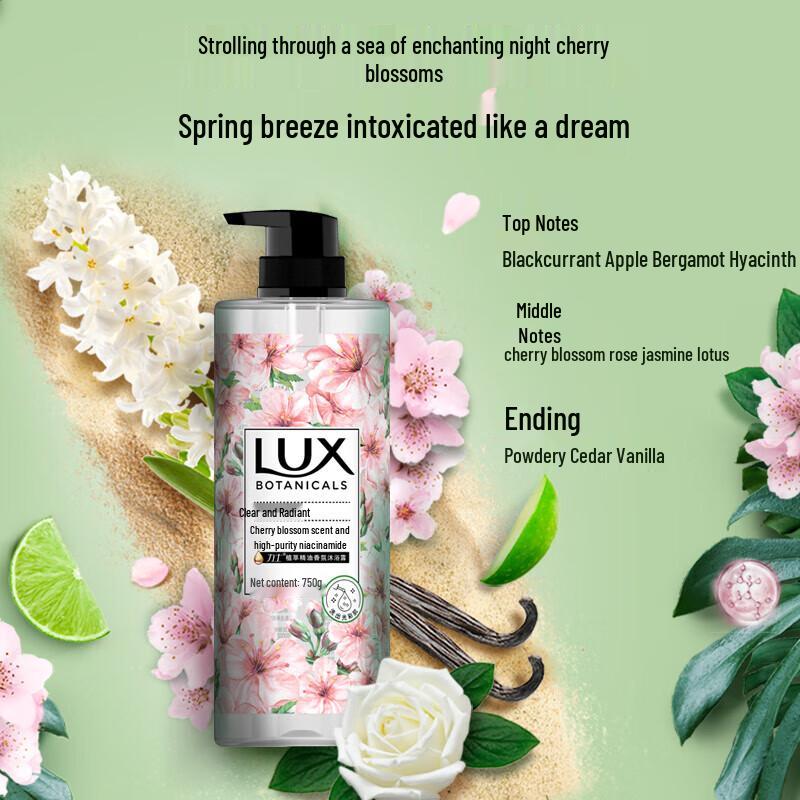LUX Cherry Blossom Botanical Essential Oil Body Wash