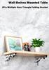 2 Pièces Plusieurs Tailles Support Pliant Triangulaire Étagère Table Bureau Étagère Flottante Pliable Gain de Place Bricolage Support Mural
