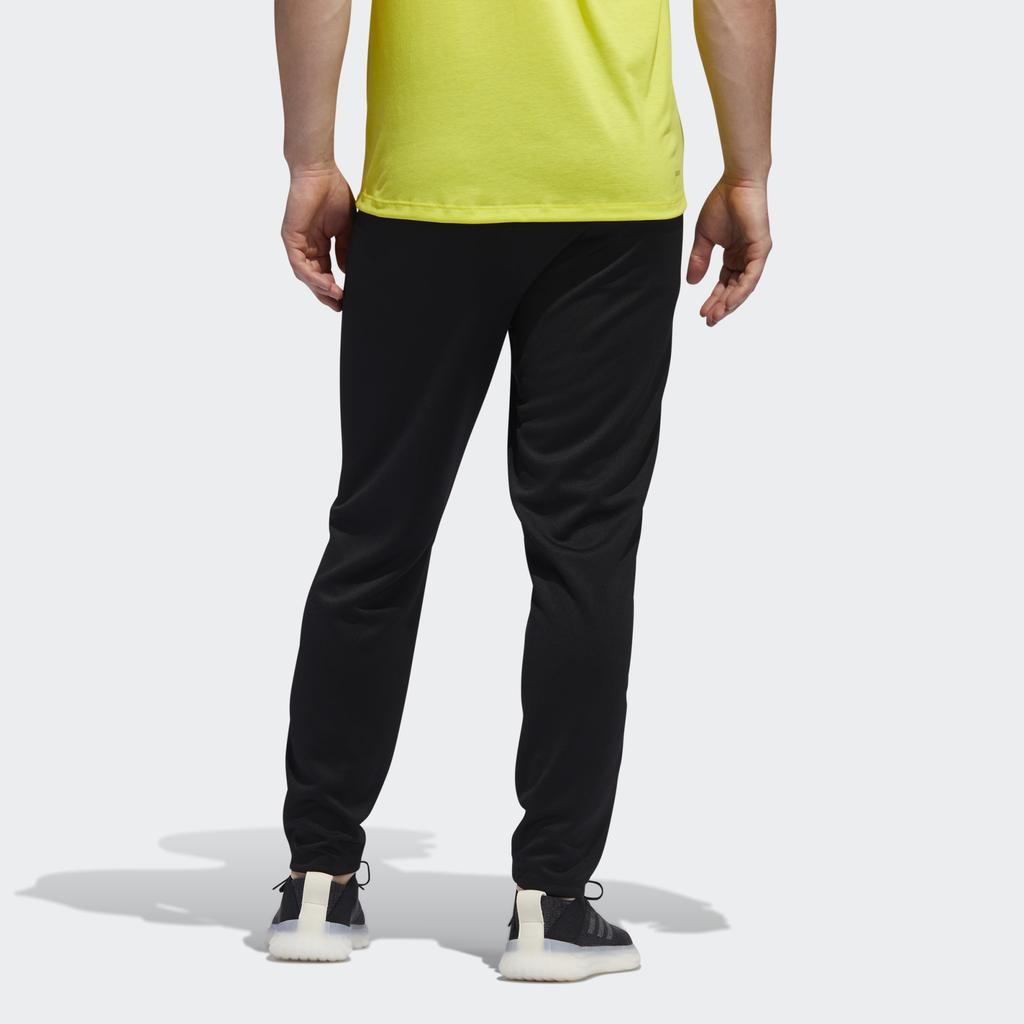 adidas Knitted Sweatpants Men's Black Moderate Straight Fit Pants FJ5135