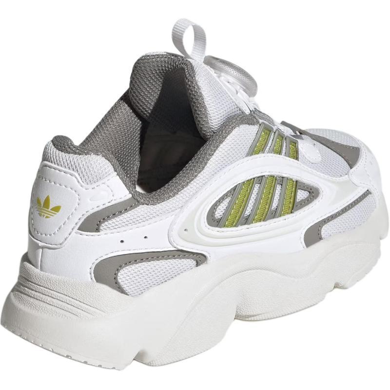 adidas Originals Ozmillen Low Top Kids Lifestyle Shoes White Green Kids' Sneakers HQ0275