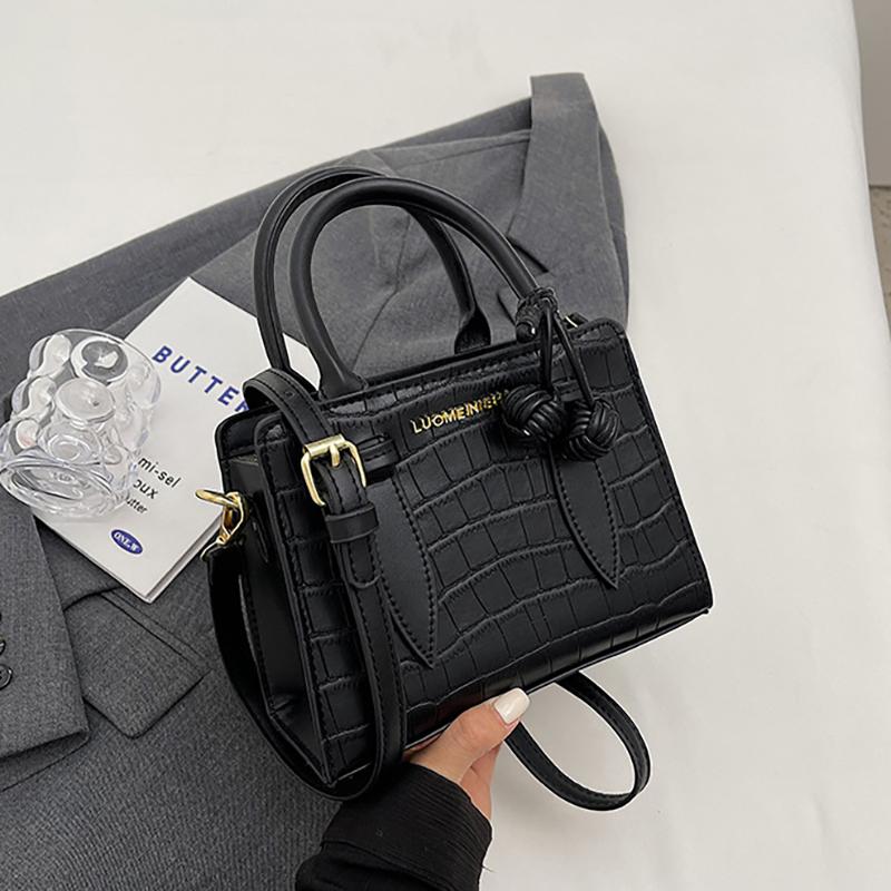 Τσάντα χειρός με πέτρινο μοτίβο, μοντέρνα μικρή τετράγωνη τσάντα, δημοφιλής γαλλική τσάντα ώμου με έναν ώμο