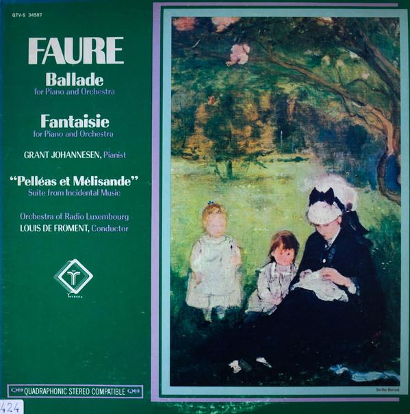LP Record GABRIEL FAURÉ , ORCHESTRA OF RADIO  - Ballade For Piano And Orchestra / F QTVS34587 Turnabout 1975 US Classical Used