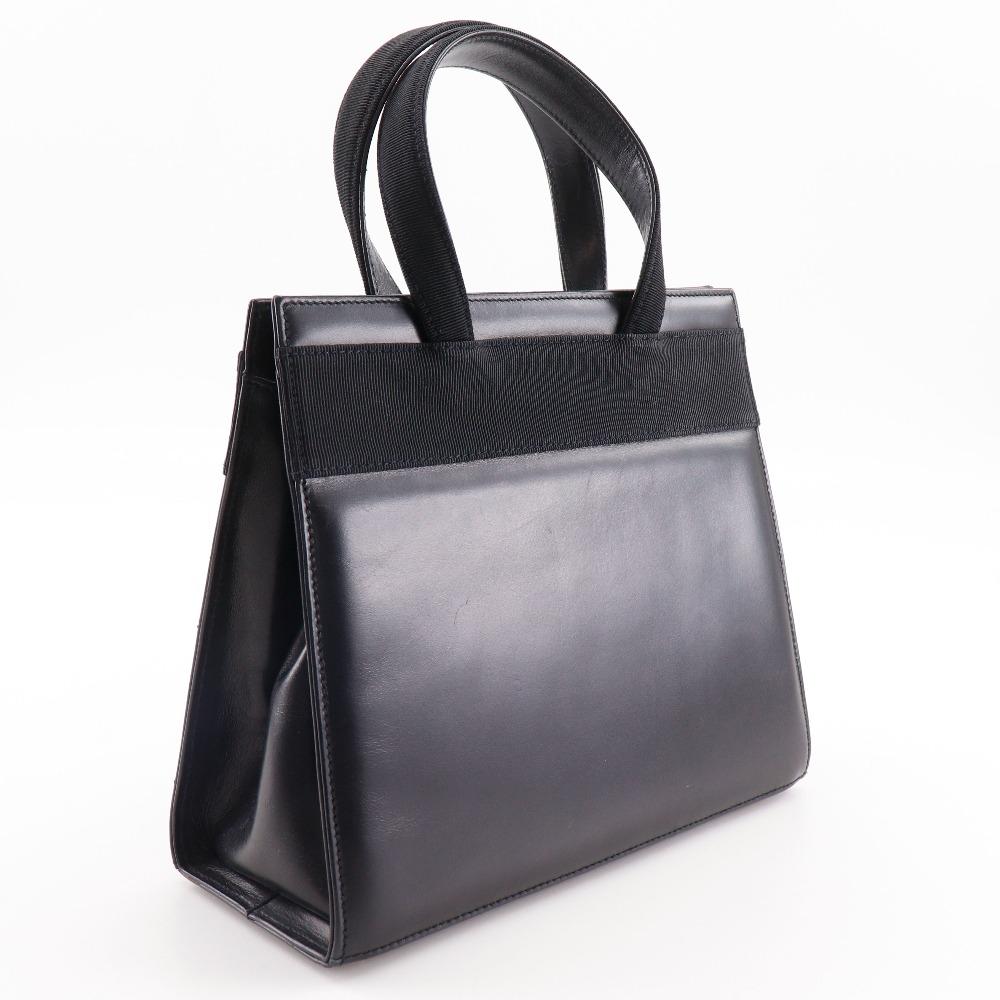 Salvatore Ferragamo Vara Ribbon Handbag BA214178 2WAYShoulder Black Calfskin Women Used