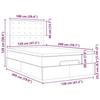 VidaXL Ottoman Bed Frame and Mattress Dark Grey 120x200 Cm Velvet, Bed Frame, Upholstered Bed Frame, Bed Frame 3313608