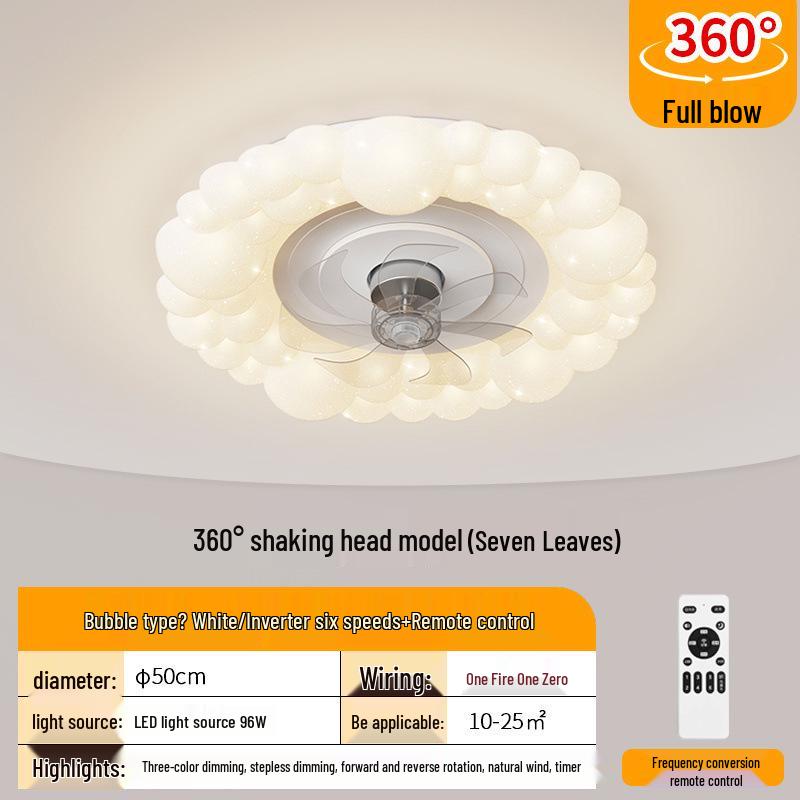 

Ultra-Thin Smart Ceiling Fan with Light – Silent, Large Airflow for Bedroom, Living Room, or Restaurant Variable Frequency 6-speed Infrared Remote