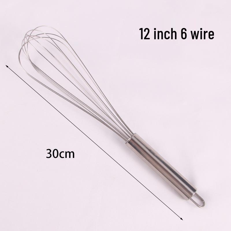 Stainless Steel Manual Press Handheld Egg Beater and Cream Mixer for Home Baking