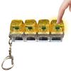 Jouet Fidget Clavier Porte-clés Clavier LED Clicker Cristal Jouet Sensoriel Pour Soulager le Stress Porte-clés Clavier Gadget Fidget Portable
